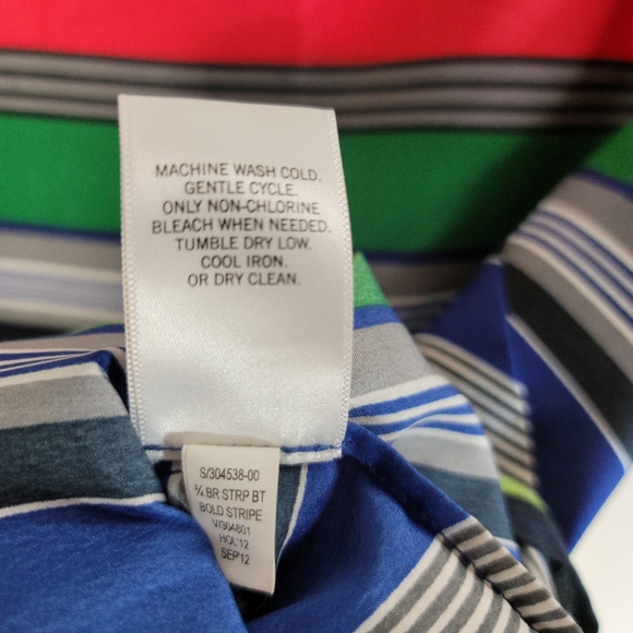 Banana Republic Striped Blouse. Women's Large. - Picture 7 of 7